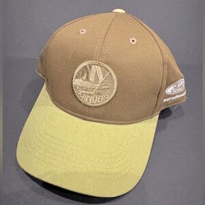 NHL NY Islanders fan gear. Green/ camo Cap with Logo Ford Auto .New never worn.